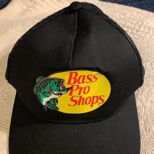 Bass Pro Shops Black Trucker Cap
